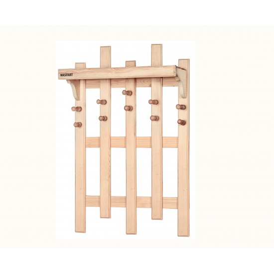 Masifart Jayne Çam Askılık Cilasız Ham