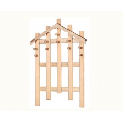 Masifart Jocasta Çam Çatılı Askılık Cilasız Ham