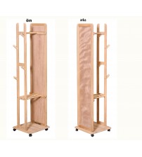 Masifart Longa Aynalı Askılık Cilasız Ham