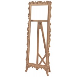 Masifart Vicki Ayaklı Lale Dikdörtgen Boy Ayna Cilasız Ham