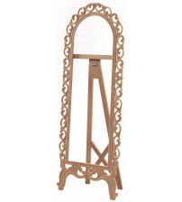 Masifart Avril Ayaklı Lilyum Boy Ayna Cilasız Ham