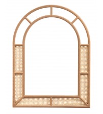 Masifart Valachia Hasırlı Bambu Ayna Cilasız Ham