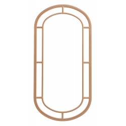 Masifart Grave Bambu Kavisli Boy Ayna Cilasız Ham