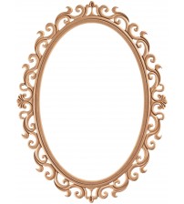 Masifart Dormire Küçük Bergama Oval Ayna Cilasız Ham