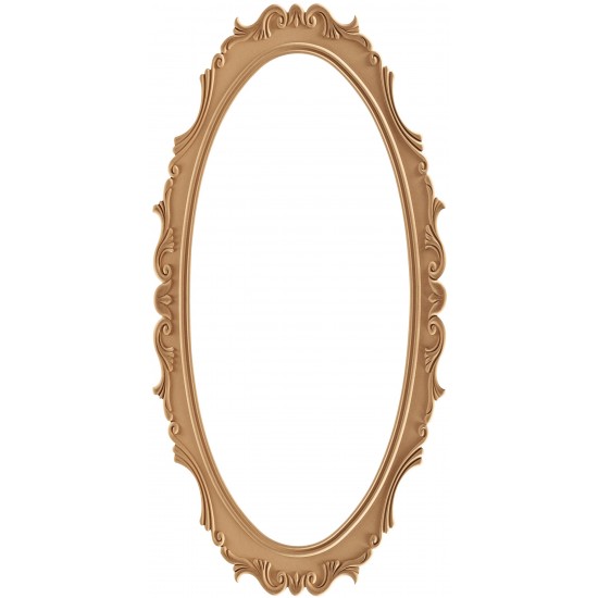 Masifart Vallis 160 Lık Oval Lale Ayna Cilasız Ham