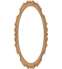 Masifart Blancus 140 Lık Oval Lale Ayna Cilasız Ham