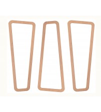 Masifart Amita Soft Kayın 3 Lü Ayna Cilasız Ham