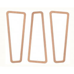 Masifart Amita Soft Kayın 3 Lü Ayna Cilasız Ham