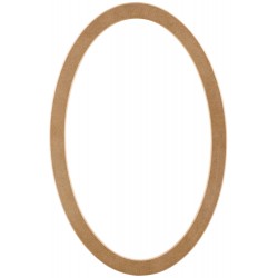 Masifart Turco 120 Lik Oval Ayna Cilasız Ham