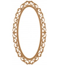 Masifart Vita 160 Lık Oval Lilyum Ayna Cilasız Ham