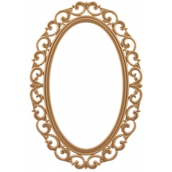 Masifart Levitic 120 Lik Oval Lilyum Ayna Cilasız Ham