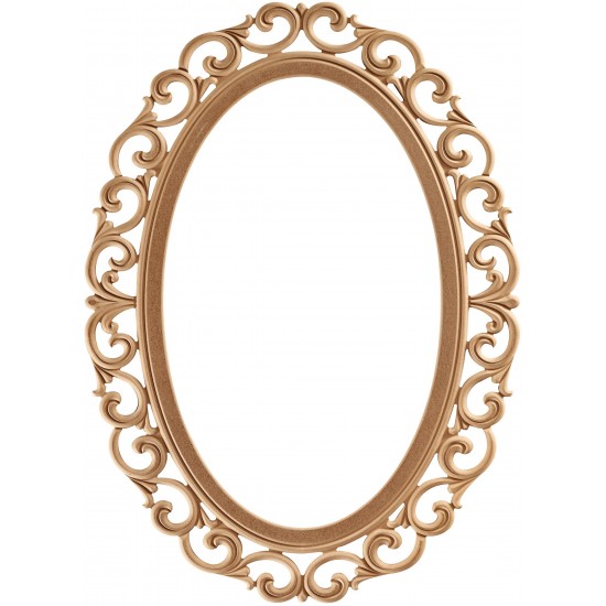 Masifart Octav 100 Lük Oval Lilyum Ayna Cilasız Ham