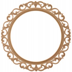 Masifart Scotia Lilyum Yuvarlak Ayna Cilasız Ham