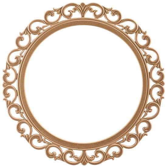 Masifart Scotia Lilyum Yuvarlak Ayna Cilasız Ham