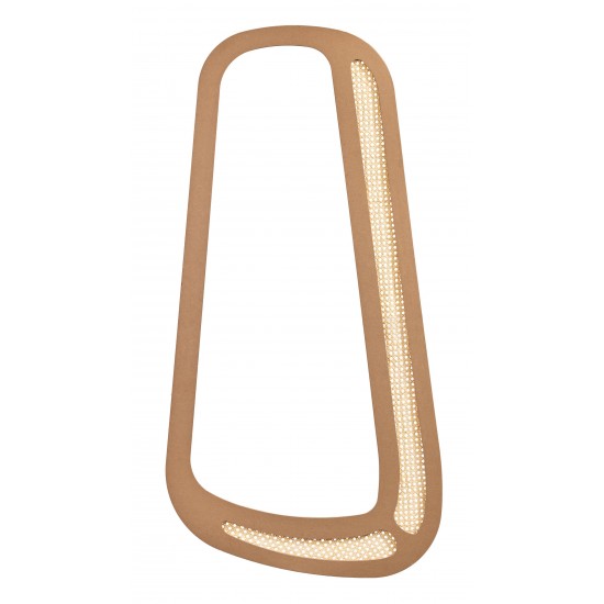 Masifart Boss Hasırlı Loft Ayna Cilasız Ham