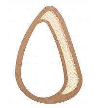 Masifart Fluvius Hasırlı Asimetrik Ayna Cilasız Ham