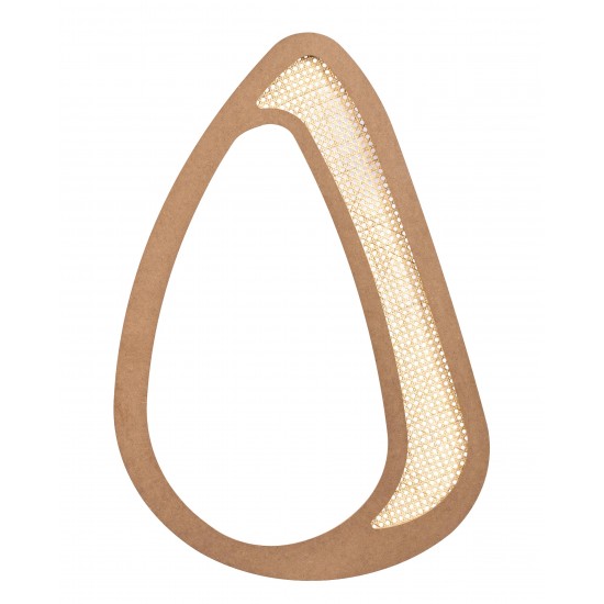 Masifart Fluvius Hasırlı Asimetrik Ayna Cilasız Ham