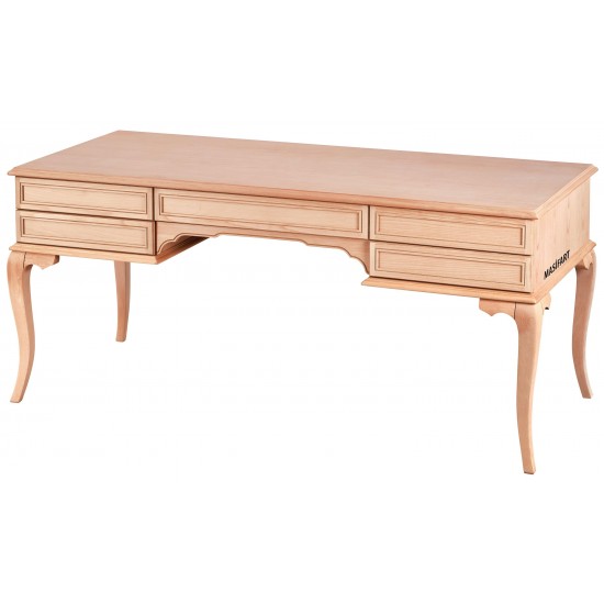 Masifart Sout 180 Lik Çizgili Çalışma Masası Cilasız Ham