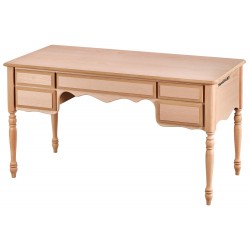 Masifart Jarlan 5 Çekmeceli 140 cm Tornalı Çalışma Masası Cilasız