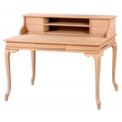 Masifart Hilary 110 Luk Raflı Lükens Çalışma Masası Cilasız Ham