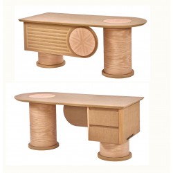 Masifart Gloria 190 cm Truva Çalışma Masası Cilasız Ham