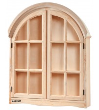 Masifart Gabin Kubbeli Köy Dolabı Cilasız Ham