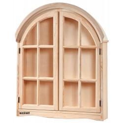 Masifart Gabin Kubbeli Köy Dolabı Cilasız Ham