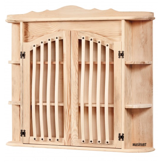 Masifart Jarlan Çıtalı Köy Dolabı Cilasız Ham