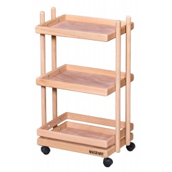 Masifart Evelyn Katlı Sepet Cilasız Ham