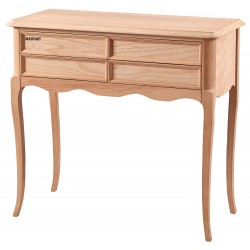 Masifart Allyda Rustik 4 Çekmeceli Dresuar Cilasız Ham