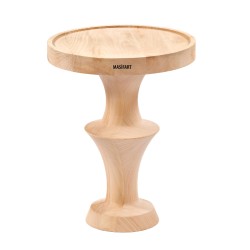 Masifart Cassus İnci Yan Sehpa Cilasız Ham