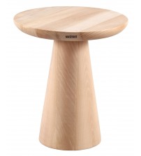 Masifart Fido Düz Mantar Yan Sehpa Cilasız Ham