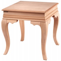 Masifart Kriste Rustik Yan Sehpa Cilasız Ham