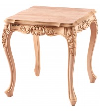 Masifart Marcena Çiçek Yan Sehpa Cilasız Ham