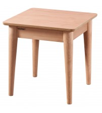 Masifart Pater Kasalı Retro Yan Sehpa Cilasız Ham