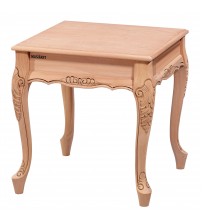 Masifart Rogat Nil Lükens Oymalı Yan Sehpa Cilasız Ham