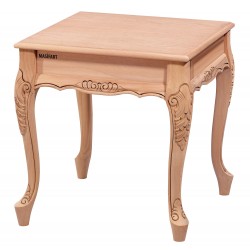 Masifart Rogat Nil Lükens Oymalı Yan Sehpa Cilasız Ham