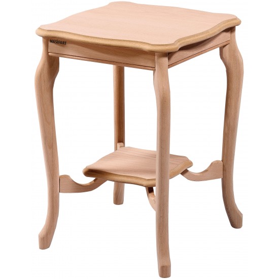 Masifart Solle Kare Kısa Lüks Saksılık Cilasız Ham