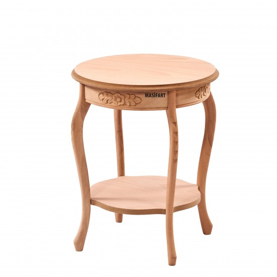 Masifart Marinel Yuvarlak Oymalı Saksılık Cilasız Ham