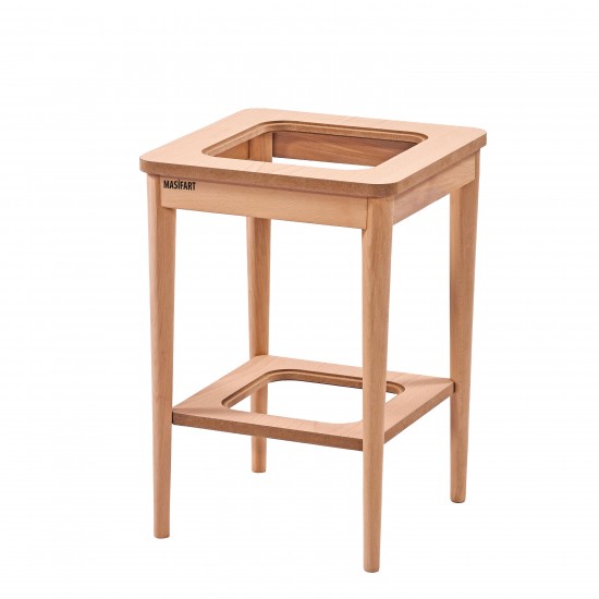 Masifart Artemis Bohem Kare Camlı Saksılık Cilasız Ham