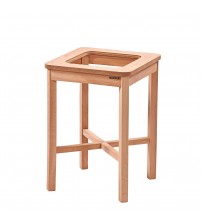 Masifart Lamar Çapraz Kare Camlı Saksılık Cilasız Ham