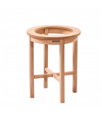 Masifart Spiridi Çapraz Yuvarlak Camlı Saksılık Cilasız Ham