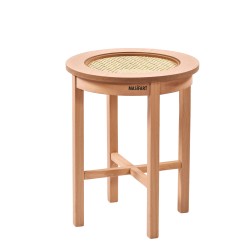 Masifart Afrod Çapraz Yuvarlak Hasırlı Saksılık Cilasız Ham