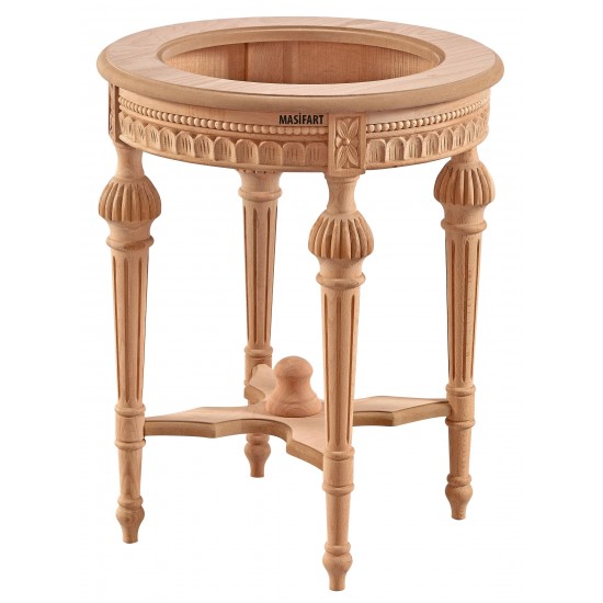 Masifart Florent Yıldız Yuvarlak Saksılık Cilasız Ham