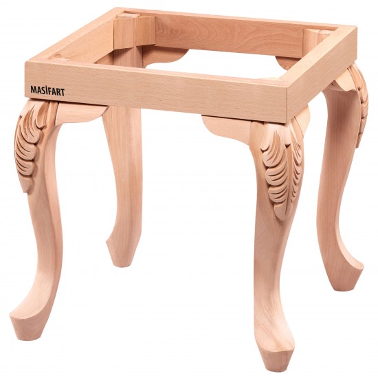 Masifart Taurus 40 Lık Lükens Oymalı Puf Cilasız Ham