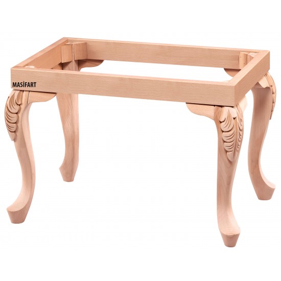 Masifart Trahere 60 Lık Lükens Oymalı Puf Cilasız Ham