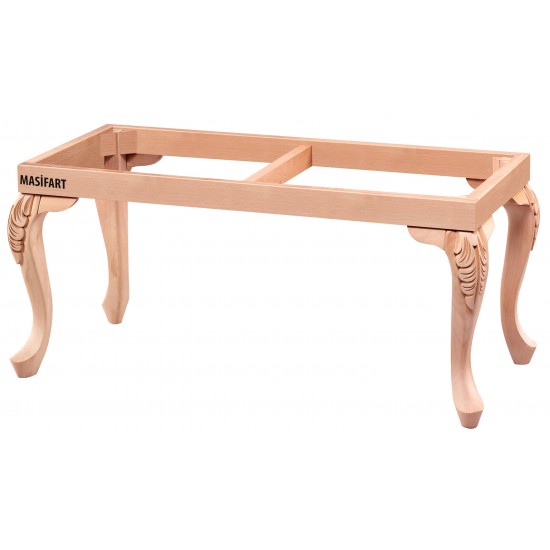 Masifart Videre 90 Lık Lükens Oymalı Puf Cilasız Ham