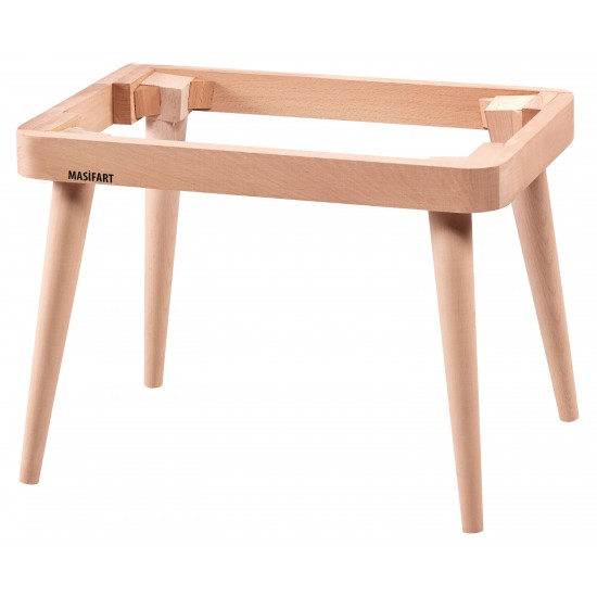 Masifart Thelo 60 Lık Retro Puf Cilasız Ham