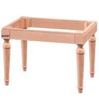 Masifart Urgere 60 Lık Kasalı Tornalı Puf Cilasız Ham