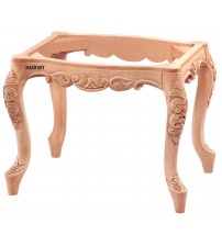 Masifart Ortens 55 Lik Kavisli Oymalı Puf Cilasız Ham